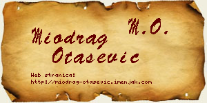 Miodrag Otašević vizit kartica